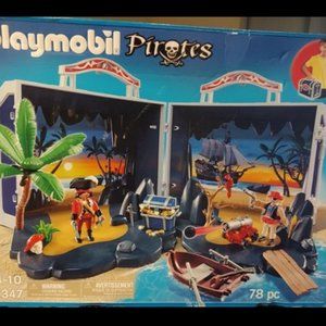 NIB Playmobil Pirates Treasure Chest Playset Kids Toys Collectors 5347